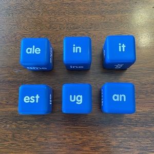 6 Word Families Activity Dice